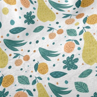 Pear Orange Leaves Minky