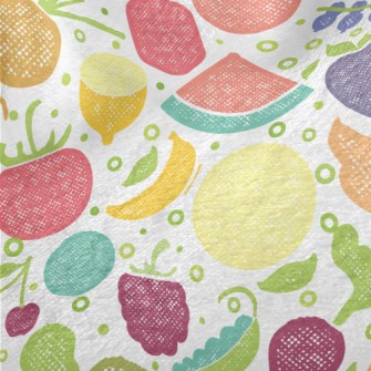 Mesh Colorful Fruits Minky