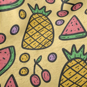 Pineapple Cherry Watermelon Minky