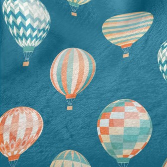 Geometric Simple Hot Air Ballo Minky