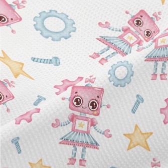 Little Helper Robot Girl Piqué