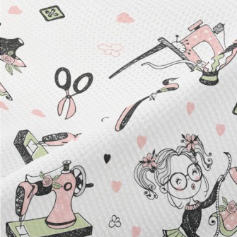 Little Girl Who Likes Tailors Piqué