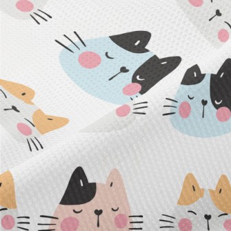 Blushing Big-faced Cat Piqué