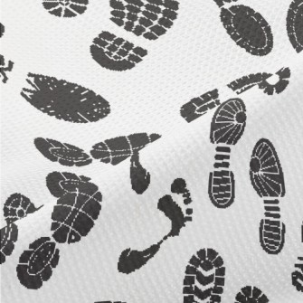 Sports Shoe Prints And Footpri Piqué