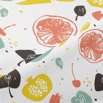 Line Art Fruit Piqué