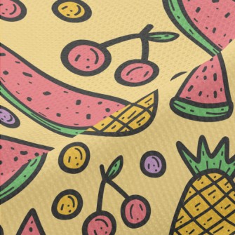 Pineapple Cherry Watermelon Piqué