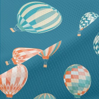 Geometric Simple Hot Air Ballo Piqué
