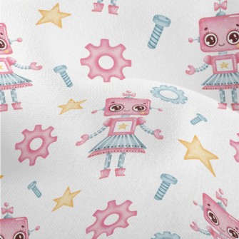 Little Helper Robot Girl Lightweight Performance Linen