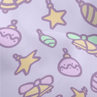 Pink Christmas Tree Pendant Lightweight Performance Linen