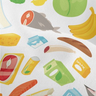Nutritious Vegetables, Fruits  Lightweight Performance Linen
