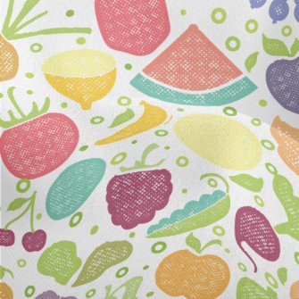 Mesh Colorful Fruits Lightweight Performance Linen