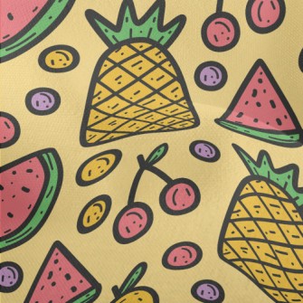 Pineapple Cherry Watermelon Lightweight Performance Linen