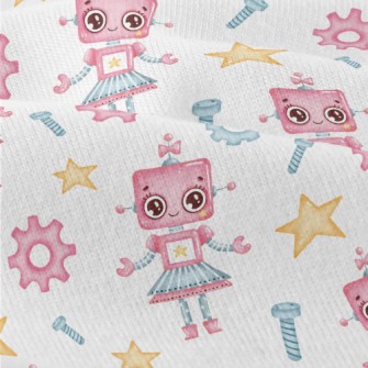Little Helper Robot Girl Modern Jersey