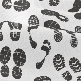 Sports Shoe Prints And Footpri Modern Jersey