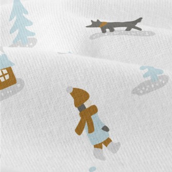 Playing In The Snow And Skiing Modern Jersey