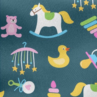 Gentle Soothing Baby Toys Jersey Backed Fleece