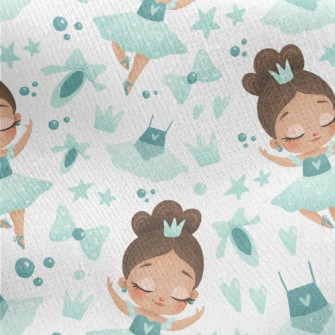 Elegant Ballet Little Girl Jersey Backed Fleece