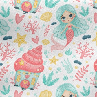 Mysterious Color Mermaid Jersey Backed Fleece
