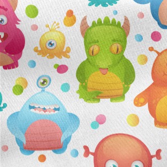 Mysterious Planet Little Monst Jersey Backed Fleece
