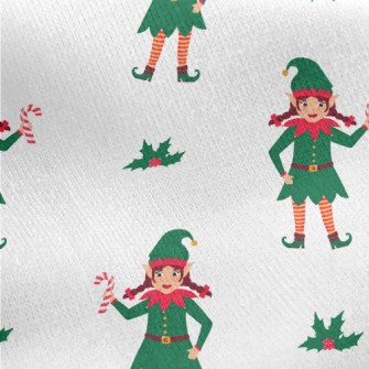 Christmas Helper Elf Jersey Backed Fleece