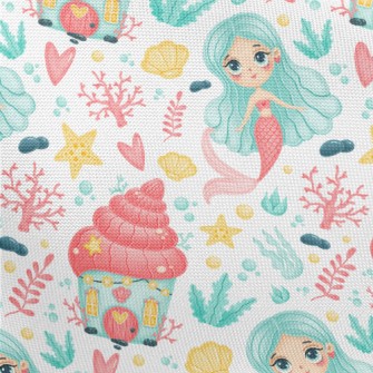 Mysterious Color Mermaid Pongee