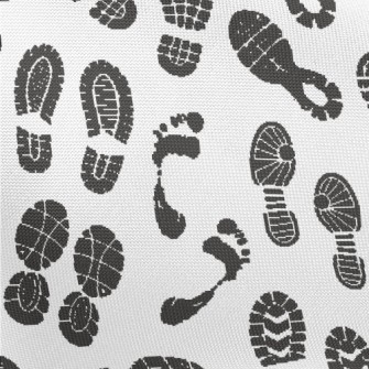 Sports Shoe Prints And Footpri Pongee