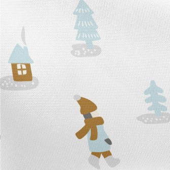 Playing In The Snow And Skiing Pongee