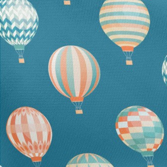 Geometric Simple Hot Air Ballo Pongee