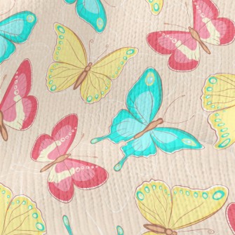 Tricolor Elegant Butterfly Stretch Jersey