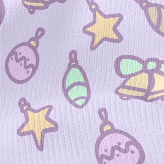 Pink Christmas Tree Pendant Stretch Jersey