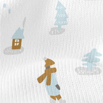 Playing In The Snow And Skiing Stretch Jersey