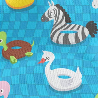 Animal Shaped Swimming Ring Stretch Jersey