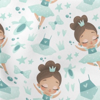 Elegant Ballet Little Girl Lightweight Cotton Poplin