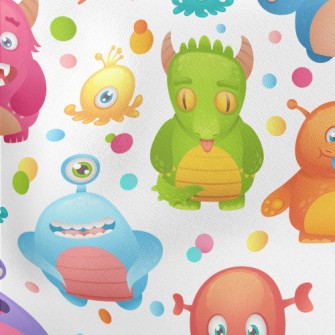 Mysterious Planet Little Monst Lightweight Cotton Poplin