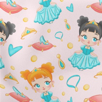 Glass Slipper Girl Princess Lightweight Cotton Poplin