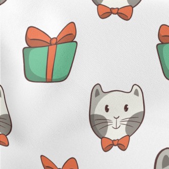 Gentleman Gift Cat Lightweight Cotton Poplin