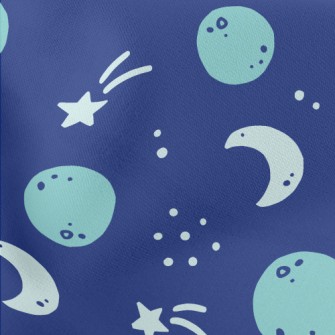 Moon And Universe Lightweight Cotton Poplin