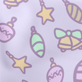 Pink Christmas Tree Pendant Lightweight Cotton Poplin