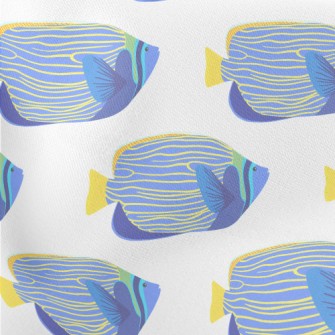 Beautiful Underwater Fish Lightweight Cotton Poplin