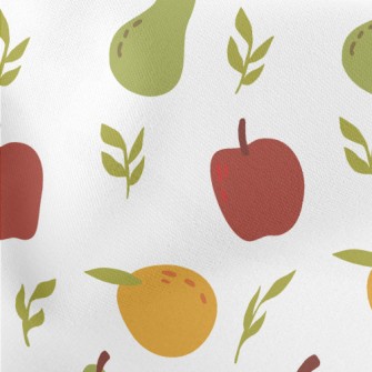Pear Orange Apple Lightweight Cotton Poplin