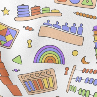 Brainstorming Blocks Lightweight Cotton Poplin