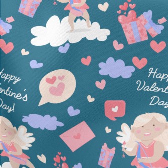 Cupid, The God Of Love, Is On  Lightweight Cotton Poplin