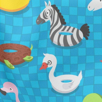 Animal Shaped Swimming Ring Lightweight Cotton Poplin