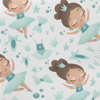 Elegant Ballet Little Girl Midweight Cotton Poplin