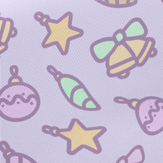 Pink Christmas Tree Pendant Midweight Cotton Poplin