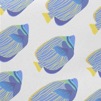 Beautiful Underwater Fish Midweight Cotton Poplin