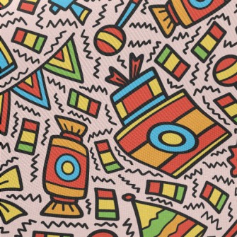 Happy Birthday Party Midweight Cotton Poplin