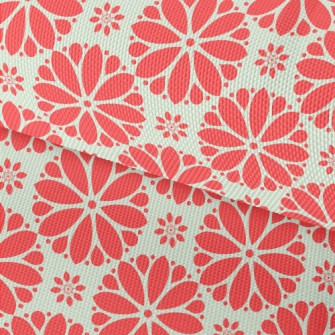 Cartoon Red Flowers Waterproof Oxford