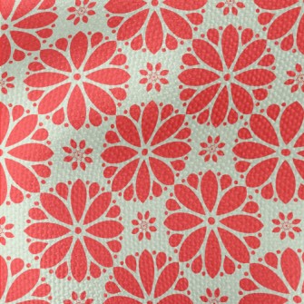 Cartoon Red Flowers Waterproof Canvas