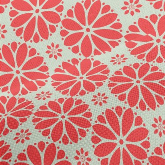 Cartoon Red Flowers Performance Linen